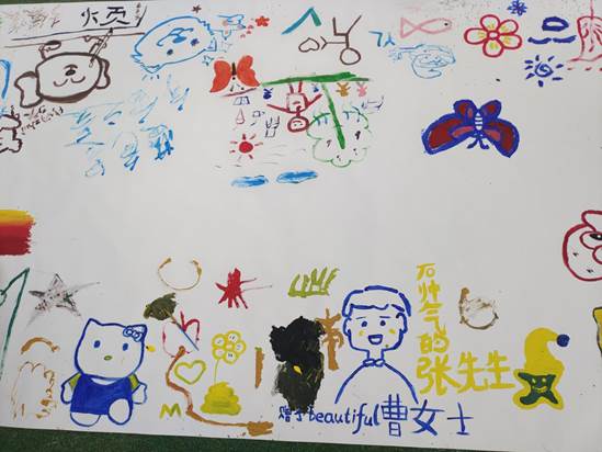 诸侯快讯官网学生在心理减压节上的绘画作品 马国蕊摄